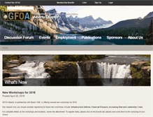 Tablet Screenshot of gfoa.ab.ca